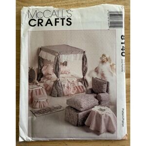 McCall's Pattern 8140 Dollhouse Furniture For 11.5"-12.5" Fashion Dolls